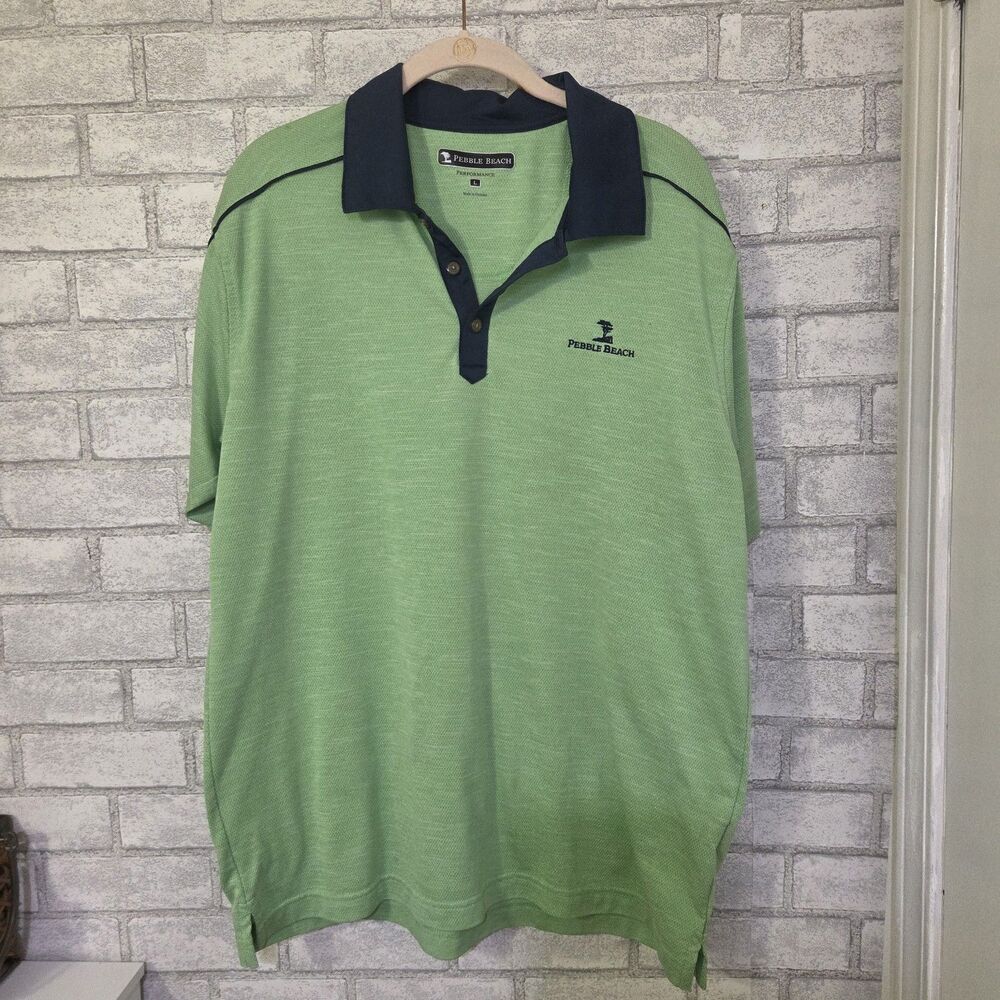 Pebble Beach Performance Men’s Golf Polo Shirt - Size L